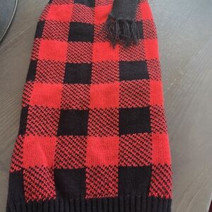 Red and Black Checkered Scarf